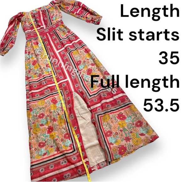 NWT Anthropologie Laia Dea Retro Boho Floral Printed Silk Pink & Yellow Dress - Picture 14 of 16